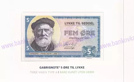 FOLDER GABRISNOTE LYKKESEDDEL - TERJE VIGEN