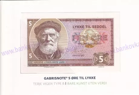 FOLDER GABRISNOTE LYKKESEDDEL - TERJE VIGEN