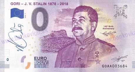 GORI - J.V.STALIN 1878-2018 podpis M.Gábriš