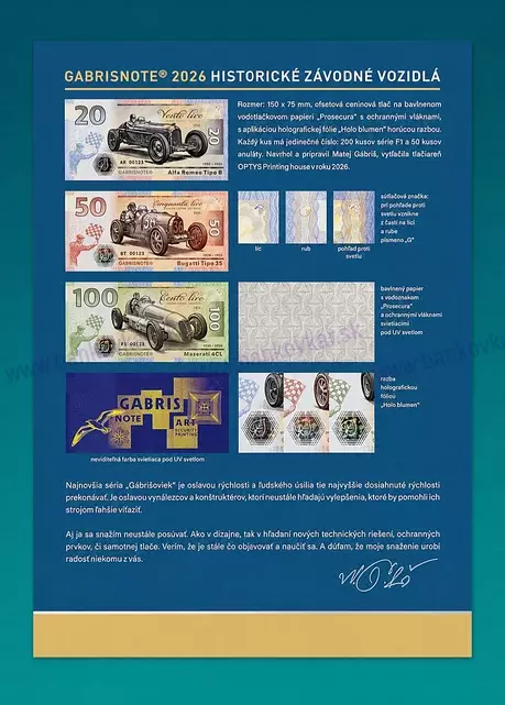 Historické závodné vozidlá 2026 FOLDER