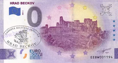 Hrad Beckov EEBW 2023-2 pečiatka Hrad Beckov EEBW 2023-2 pečiatka