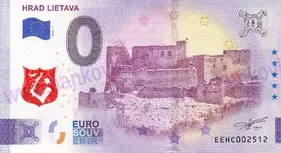 Hrad LIETAVA (EEHC 2025-1) pečiatka erb Kiniži