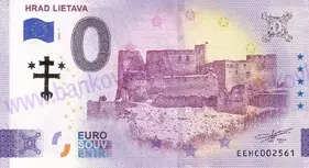 Hrad LIETAVA (EEHC 2025-1) pečiatka znak Žiliny