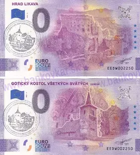 Hrad Likava+Gotický kostol (EEDW 2021-3/4) pečiatka