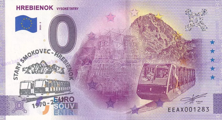 Hrebienok Vysoké Tatry EEAX 2020-2 pečiatka Hrebienok Vysoké Tatry EEAX 2020-2 pečiatka