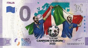 Italia CAMPIONI D EUROPA 2020 (SEDN 2021-3) KOLOR