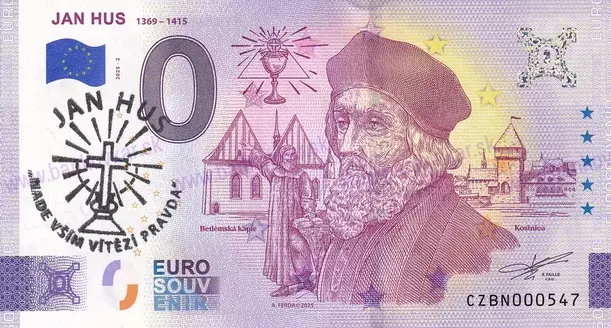 Jan HUS 1369-1415CZBN 2025-2 pečiatka
