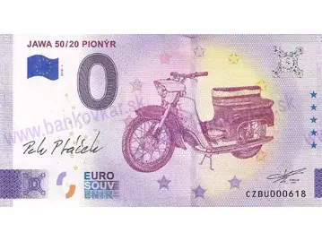 JAWA 50/20 PIONÝR (CZBU 2026-1) podpis Petr Ptáček