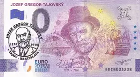 Jozef Gregor Tajovský (EECB 2024-7) autorská pečiatka