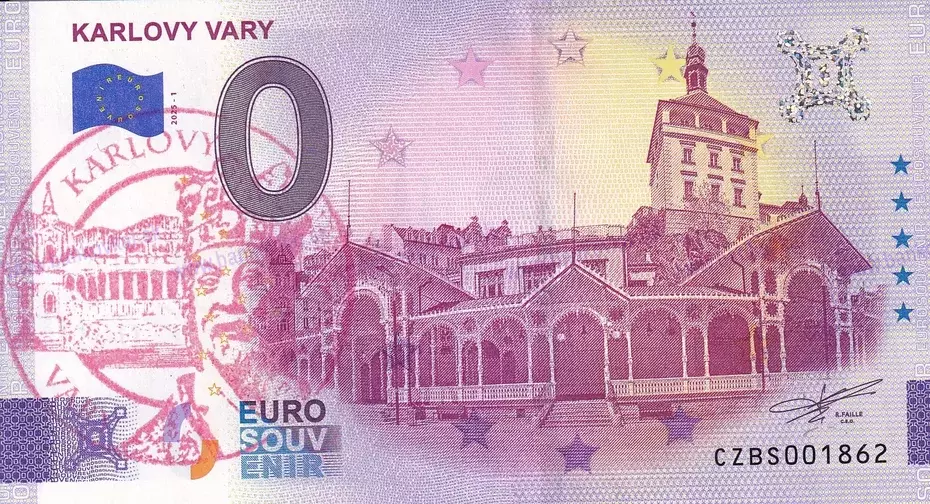 KARLOVY VARY CZBS 2025-1 pečiatka červená
