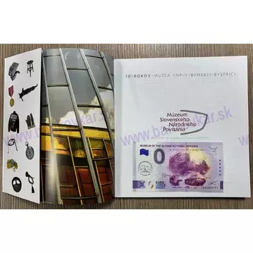 Kniha 70 rokov múzea SNP v BB (EEAA 2025-10) metalic PURPLE