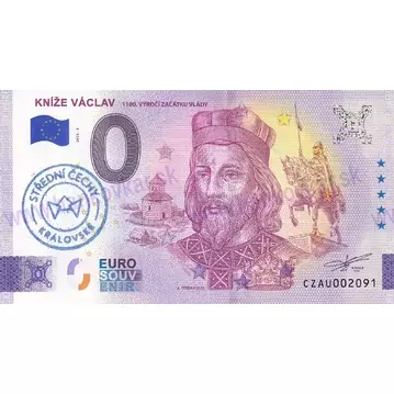 Kníže Václav (CZAU 2025-3) pečiatka modrá