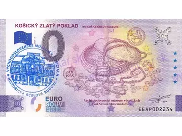 Košický zlatý poklad II. (EEAP 2025-5) pečiatka modrá
