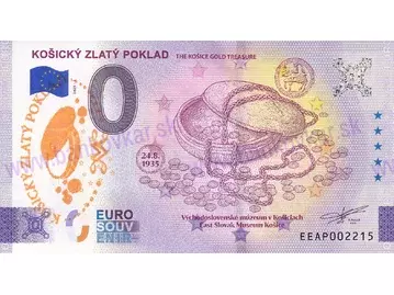 Košický zlatý poklad II. (EEAP 2025-5) pečiatka žltá