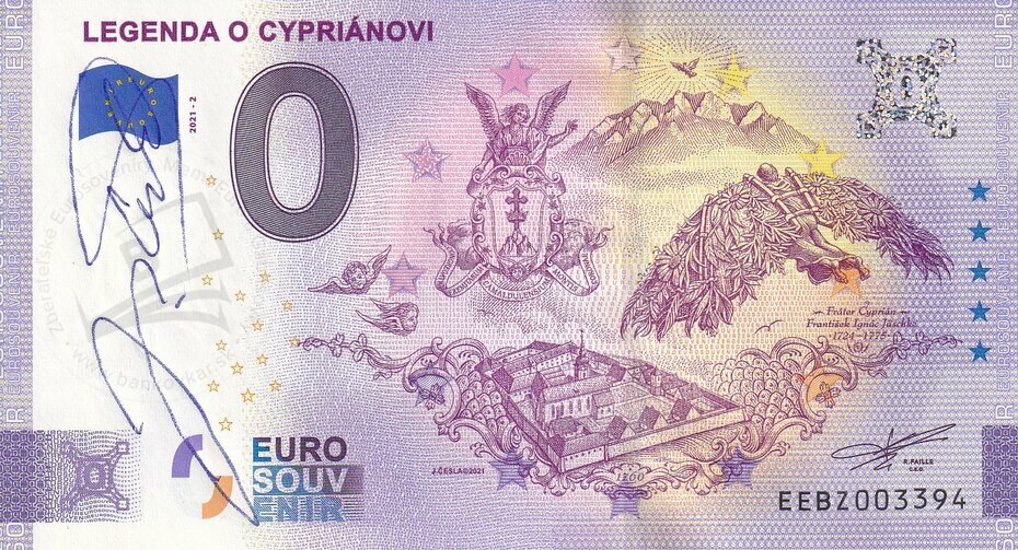 Legenda o Cypriánovi EEBZ 2021-2 Autogram Česla
