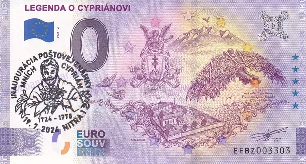 Legenda o CypriánoviEEBZ 2021-2 pečiatka Červený Kláštor