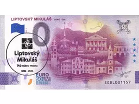 LIPTOVSKÝ MIKULÁŠ anno 1286 (EEBL 2026-2) pečiatka 740 r.mesta