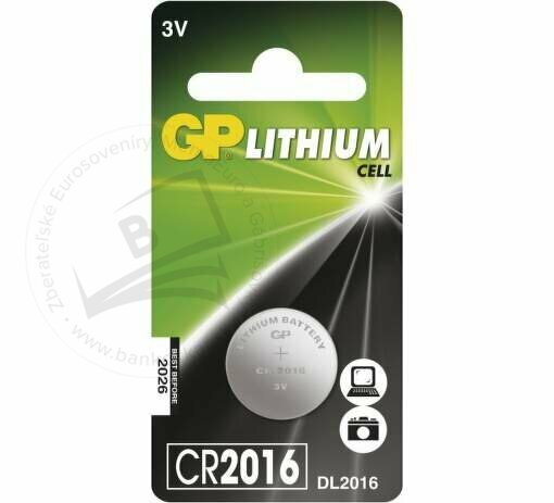 Lítiová gombíková batéria GP CR2016 2ks