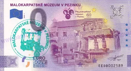 Malokarpatské múzeum v Pezinku EEDB 2020-1 pečiatka zelená