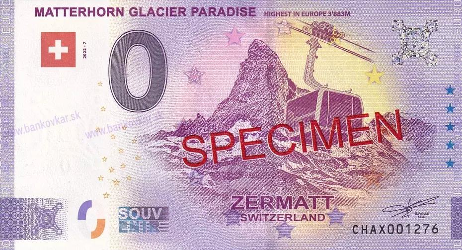 Matterhorn Glacier Paradise CHAX 2022-7 SPECIMEN