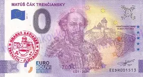 Matúš Čák Trenčiansky (EEDH 2021-1) pečiatka červená