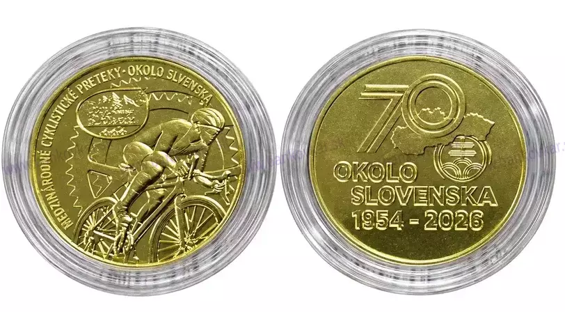 MEDAILA 27 mm - 70. ročník Okolo Slovenska 2026