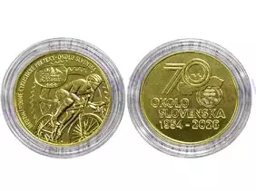 MEDAILA 27 mm - OKOLO SLOVENSKA 1954÷2026 , 70.ročník