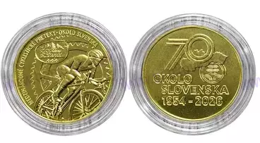 MEDAILA 27 mm - OKOLO SLOVENSKA 1954÷2026 , 70.ročník