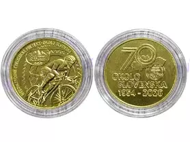 MEDAILA 27 mm - OKOLO SLOVENSKA 1954÷2026 , 70.ročník