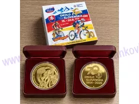 MEDAILA 40 mm - OKOLO SLOVENSKA 1954÷2026 , 70.ročník