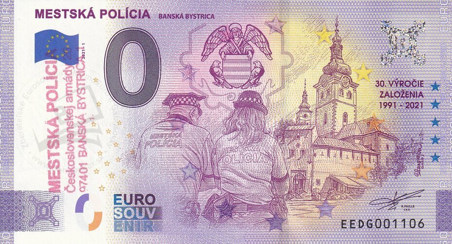 Mestská Polícia Banská Bystrica EEDG 2021-1 pečiatka