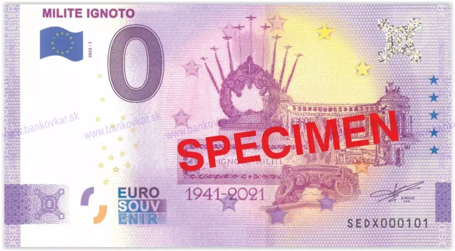 Milite Ignito SEDX 2022-1 SPECIMEN