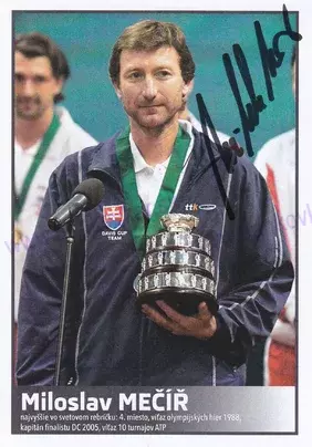 Miloslav MEČÍŘ (podpisová karta s autogramom)
