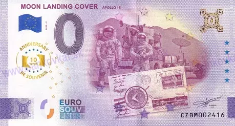 Moon landing cover - APOLLO 15 (CZBM 2025-2)
