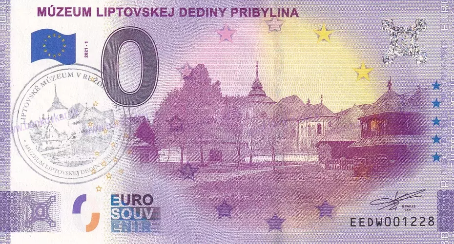 Múzeum Liptovskej dediny Pribylina EEDW 2021-1 pečiatka Múzeum Múzeum Liptovskej dediny Pribylina EEDW 2021-1 pečiatka Múzeum