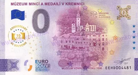 Múzeum mincí a medailí v Kremnici EEHD 2025-1