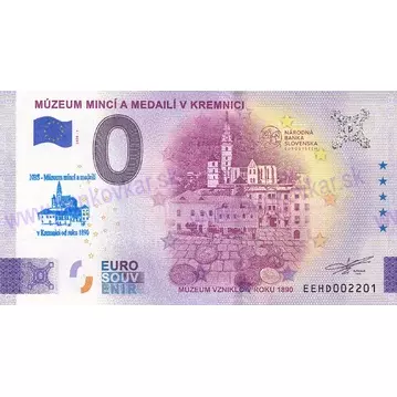 Múzeum mincí a medailí v Kremnici (EEHD 2025-1) pečiatka modrá