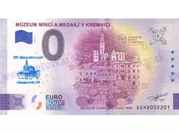 Múzeum mincí a medailí v Kremnici (EEHD 2025-1) pečiatka modrá