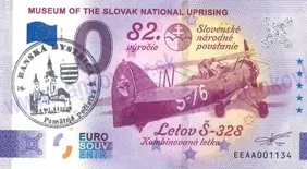 Múzeum SNP-82.výročie SNP (EEAA 2026-11) pečiatka BB čierna