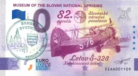 Múzeum SNP-82.výročie SNP (EEAA 2026-11) pečiatka BB zelená