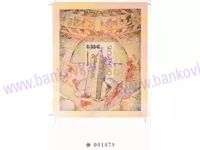 Neperforovaný hárček SR 448/2009 H