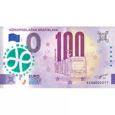 Nízkopodlažná Bratislava (EEGW 2026-2) pečiatka DOD DPB zelená