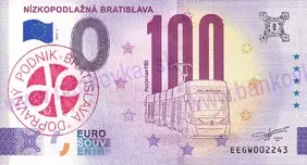 Nízkopodlažná Bratislava (EEGW 2026-2) pečiatka DPB červená