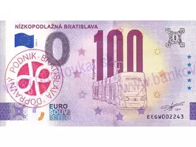 Nízkopodlažná Bratislava (EEGW 2026-2) pečiatka DPB červená