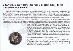 Numizmatická obálka: 200.výročie Expresnej dostavníkovej pošty Bratislava-Viedeň
