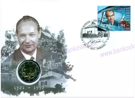 Numizmatická obálka: Alexander Dubček