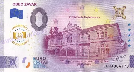 Obec ZAVAR (EEHA 2025-1)