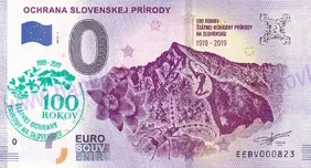 Ochrana Slovenskej prírody (EEBV 2019-1) pečiatka zelená