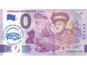 Operace Anthropoid (CZAH 2022-3) Jan Kubiš - pečiatka a podpis A.Ferda