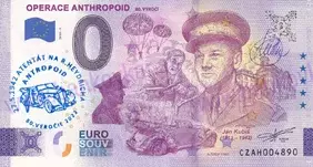 Operace Anthropoid (CZAH 2022-3) Jan Kubiš - pečiatka a podpis A.Ferda